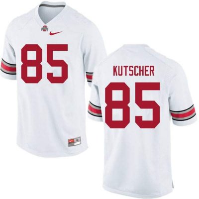 NCAA Ohio State Buckeyes Men's #85 Austin Kutscher White Nike Football College Jersey INC8145LV